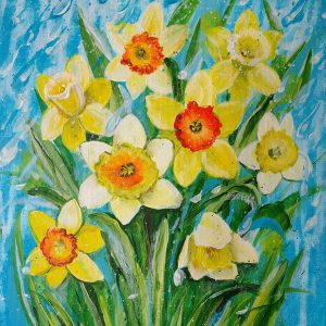 Friday-APRIL 24th Rainy Daffodils
